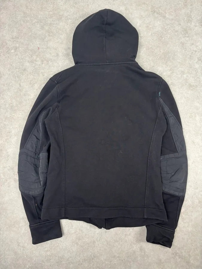 Diesel Asymmetrical Black Zip-up Hoodie hbQDZqx 4