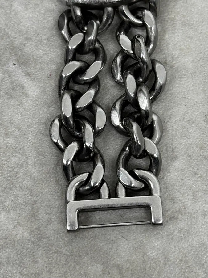 Diesel Avant Garde Grey Metallic Chains Watch PcQCIyi 9