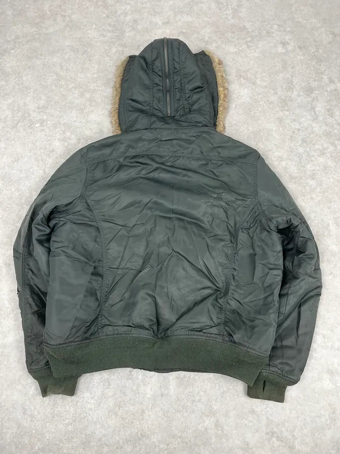 Diesel Aviator Khaki M-1 Bomber Jacket OdWZsJX 7