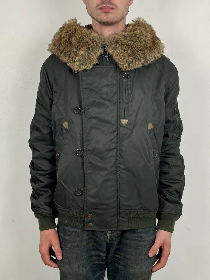 Diesel Aviator Khaki M-1 Bomber Jacket OdWZsJX 1