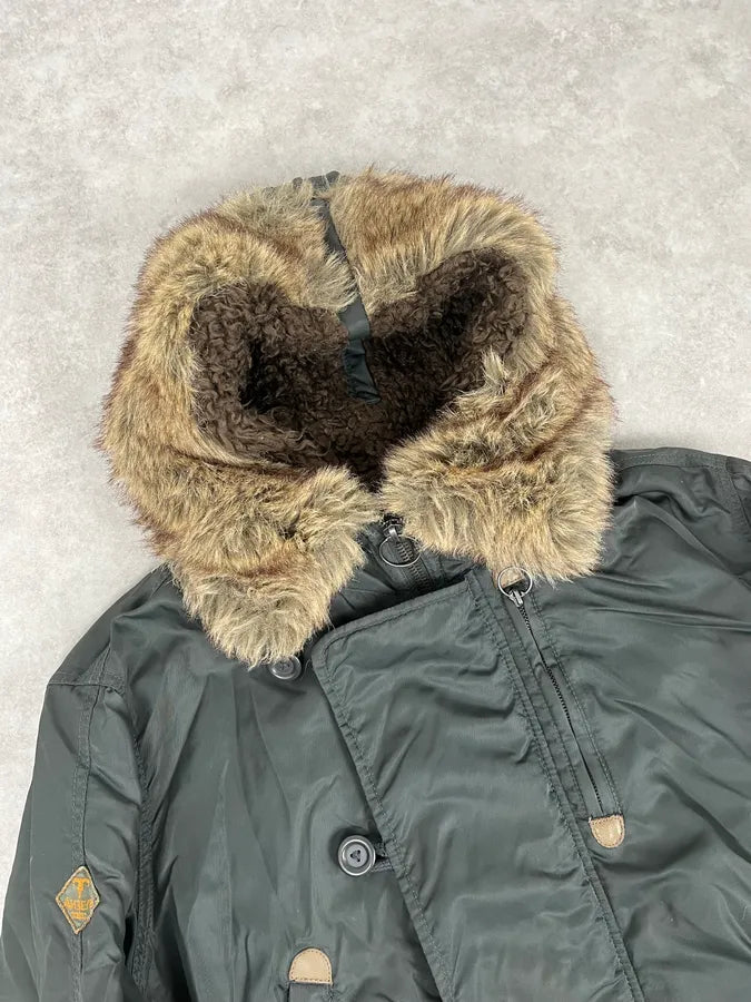 Diesel Aviator Khaki M-1 Bomber Jacket OdWZsJX 4