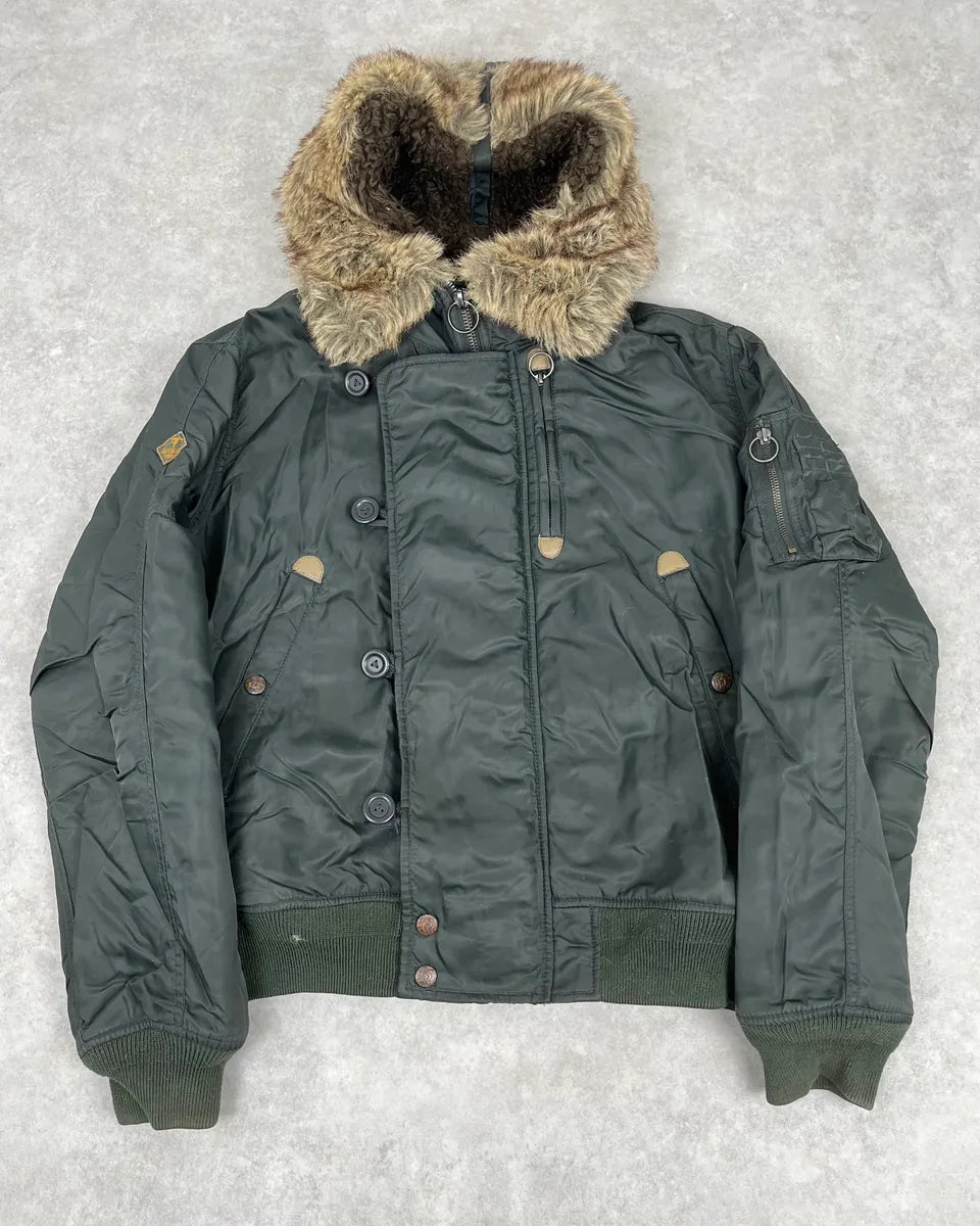 Diesel Aviator Khaki M-1 Bomber Jacket OdWZsJX 0