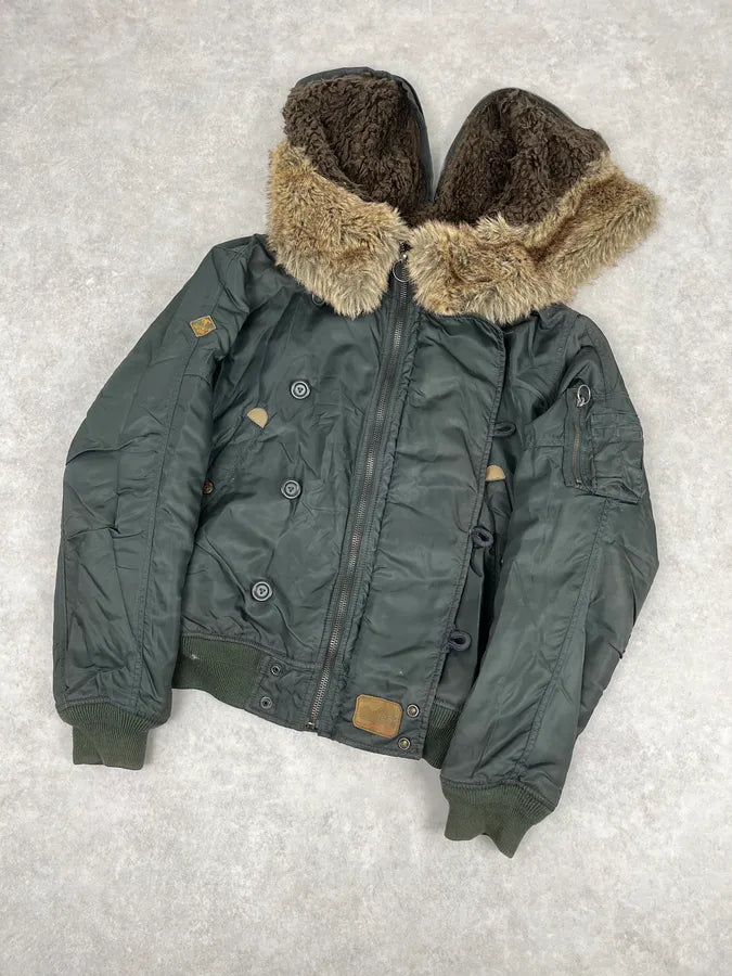 Diesel Aviator Khaki M-1 Bomber Jacket OdWZsJX 5