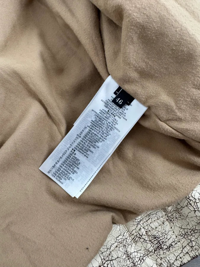 Diesel Biker White Cracked Leather Jacket MYpvuKY 10