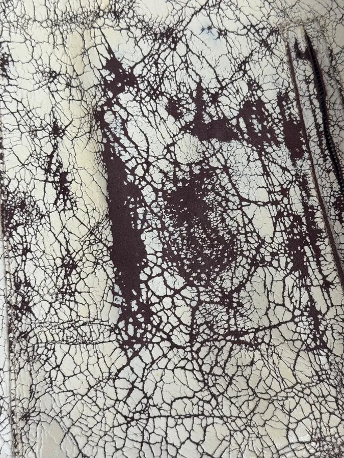 Diesel Biker White Cracked Leather Jacket MYpvuKY 5