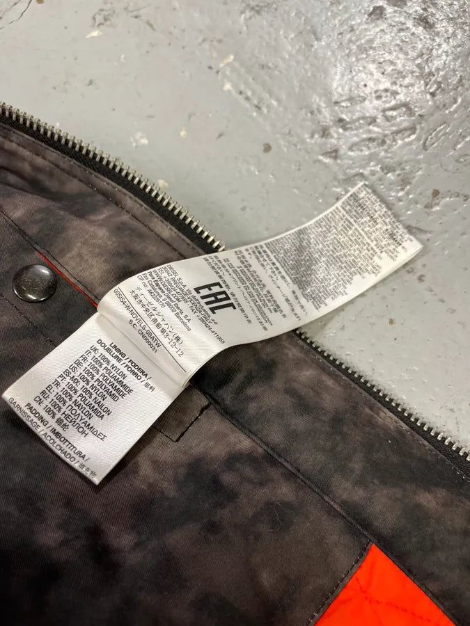 Diesel Black & Grey Shadow Pleated Bomber Jacket ahXCbce 12