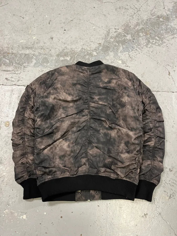 Diesel Black & Grey Shadow Pleated Bomber Jacket ahXCbce 6
