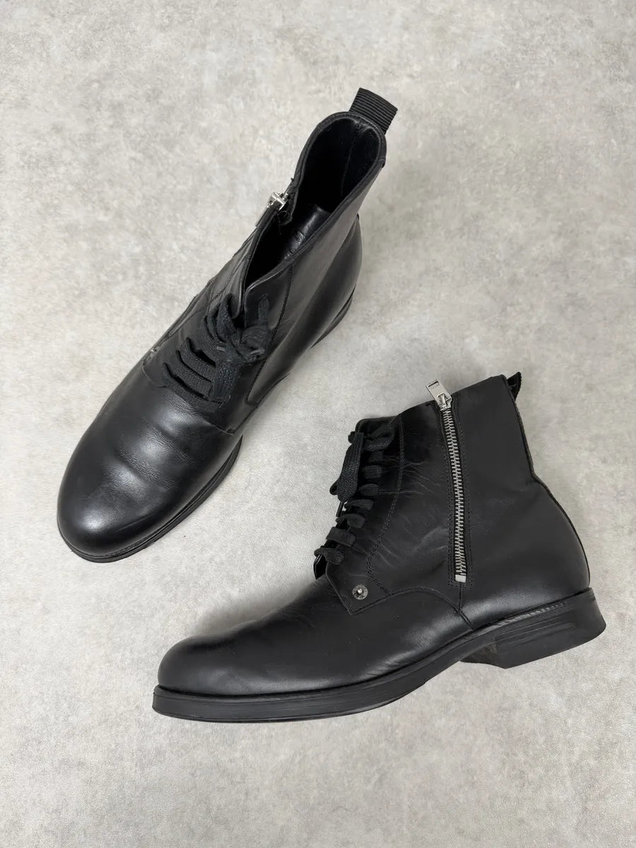 Diesel Black Classy Leather Boots LumhHqv 2