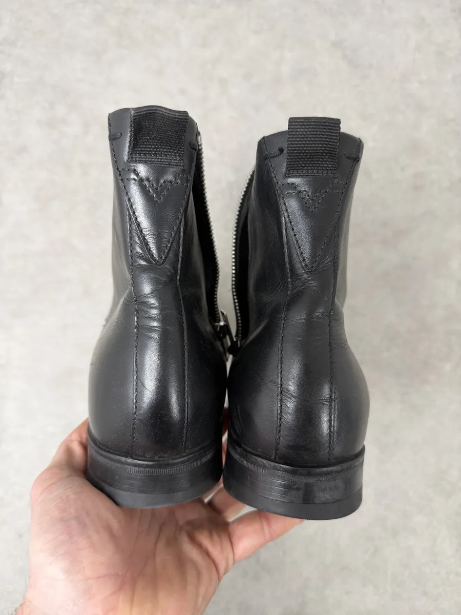 Diesel Black Classy Leather Boots LumhHqv 6