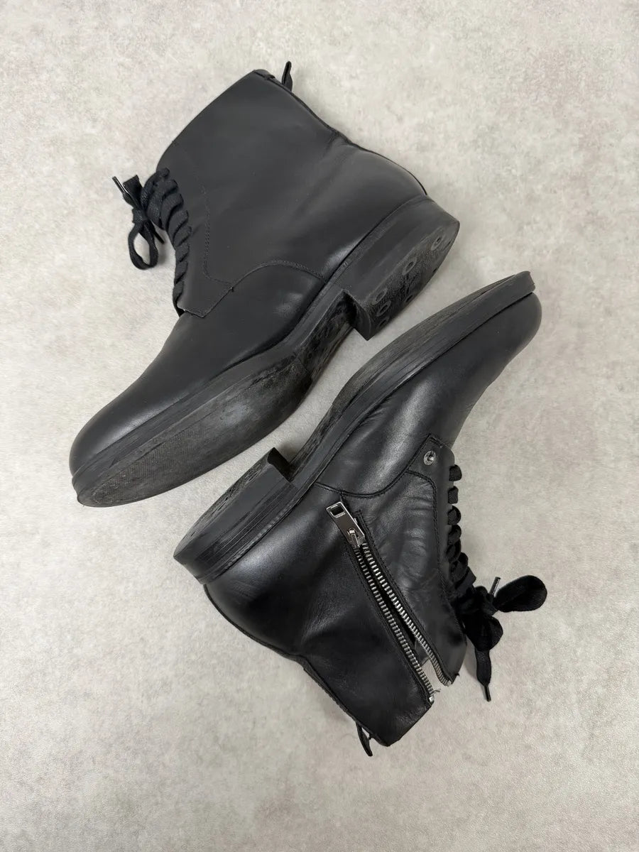 Diesel Black Classy Leather Boots LumhHqv 7