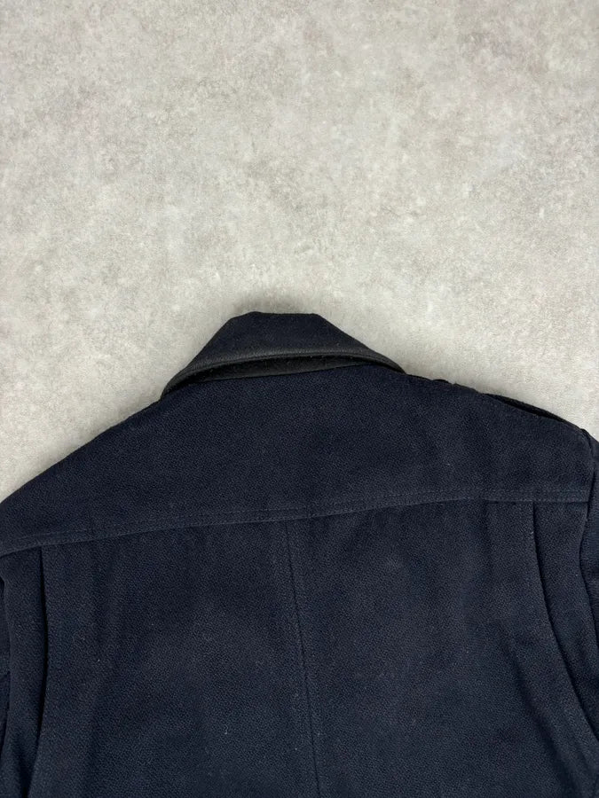 1990s Diesel Navy Wool Coat jybIDjT 5