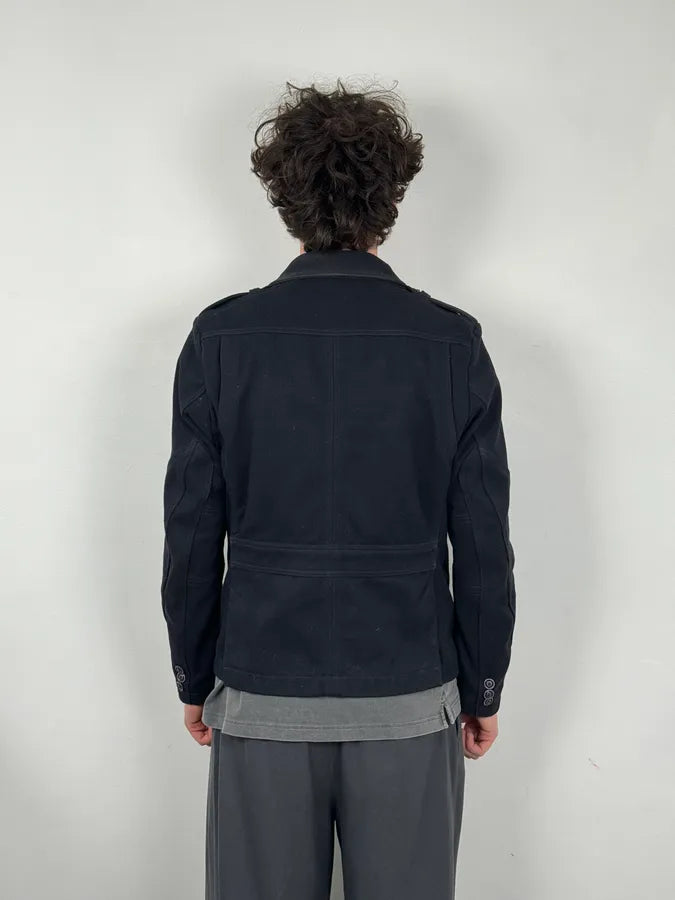 1990s Diesel Navy Wool Coat jybIDjT 2