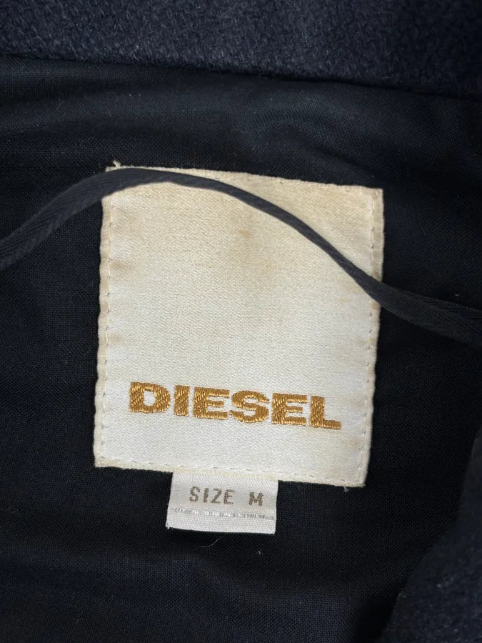 1990s Diesel Navy Wool Coat jybIDjT 8