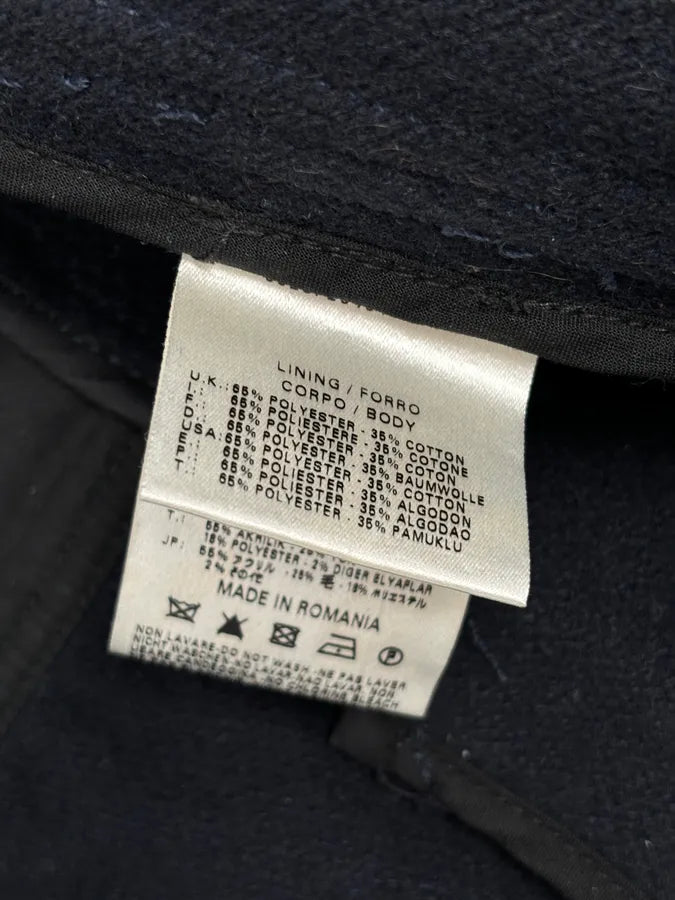 1990s Diesel Navy Wool Coat jybIDjT 9