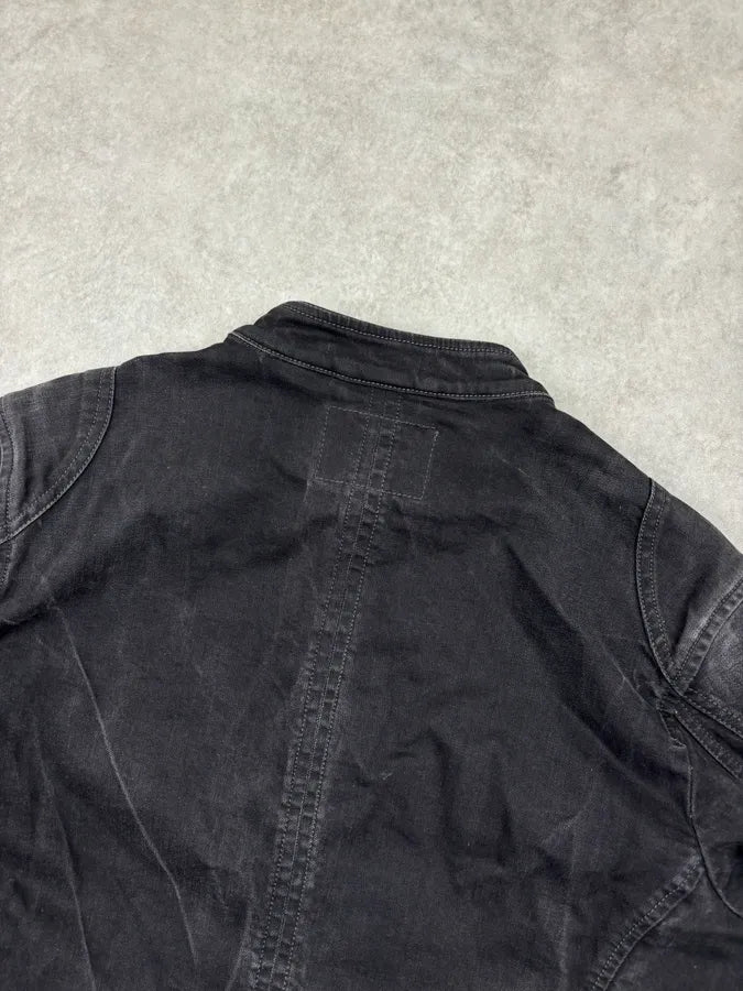 Diesel Black Eroded Biker Denim Jacket foAZFiJ 5