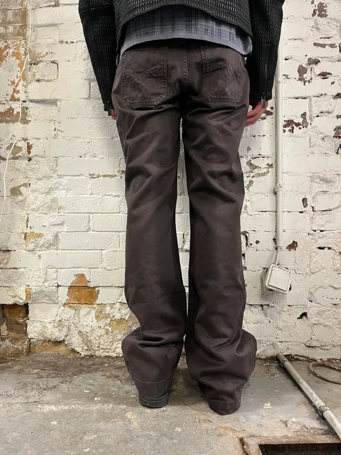 Diesel Brown Cozy Wide-Leg Pants xDrEgJQ 2
