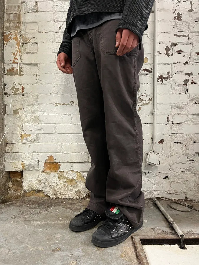 Diesel Brown Cozy Wide-Leg Pants xDrEgJQ 1
