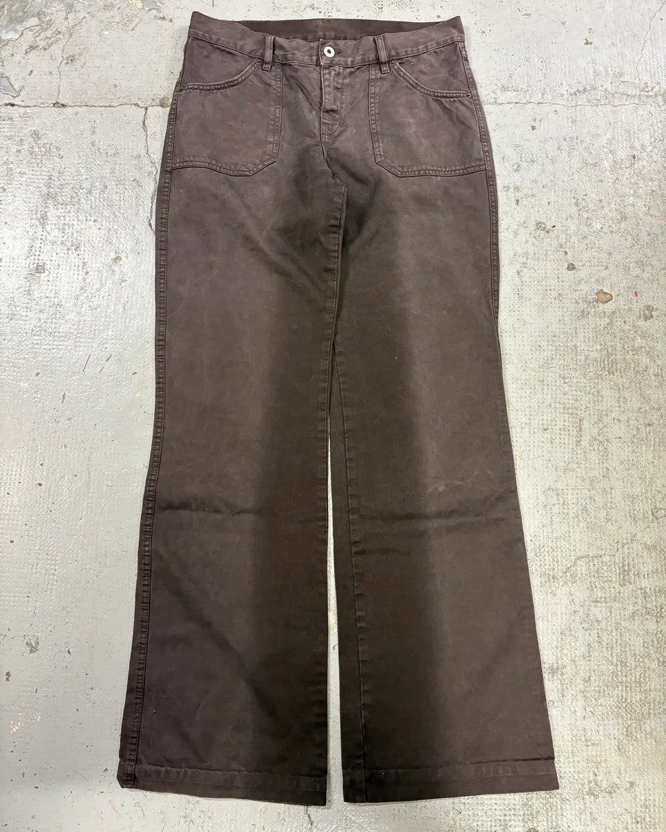 Diesel Brown Cozy Wide-Leg Pants xDrEgJQ 3