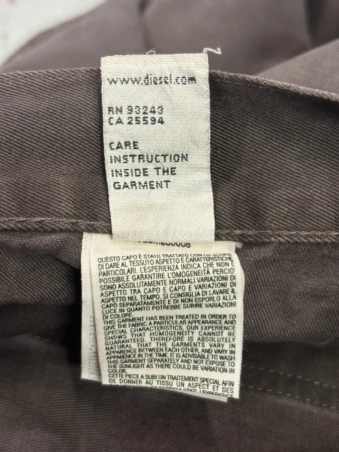 Diesel Brown Cozy Wide-Leg Pants xDrEgJQ 9