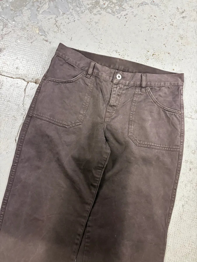 Diesel Brown Cozy Wide-Leg Pants xDrEgJQ 4