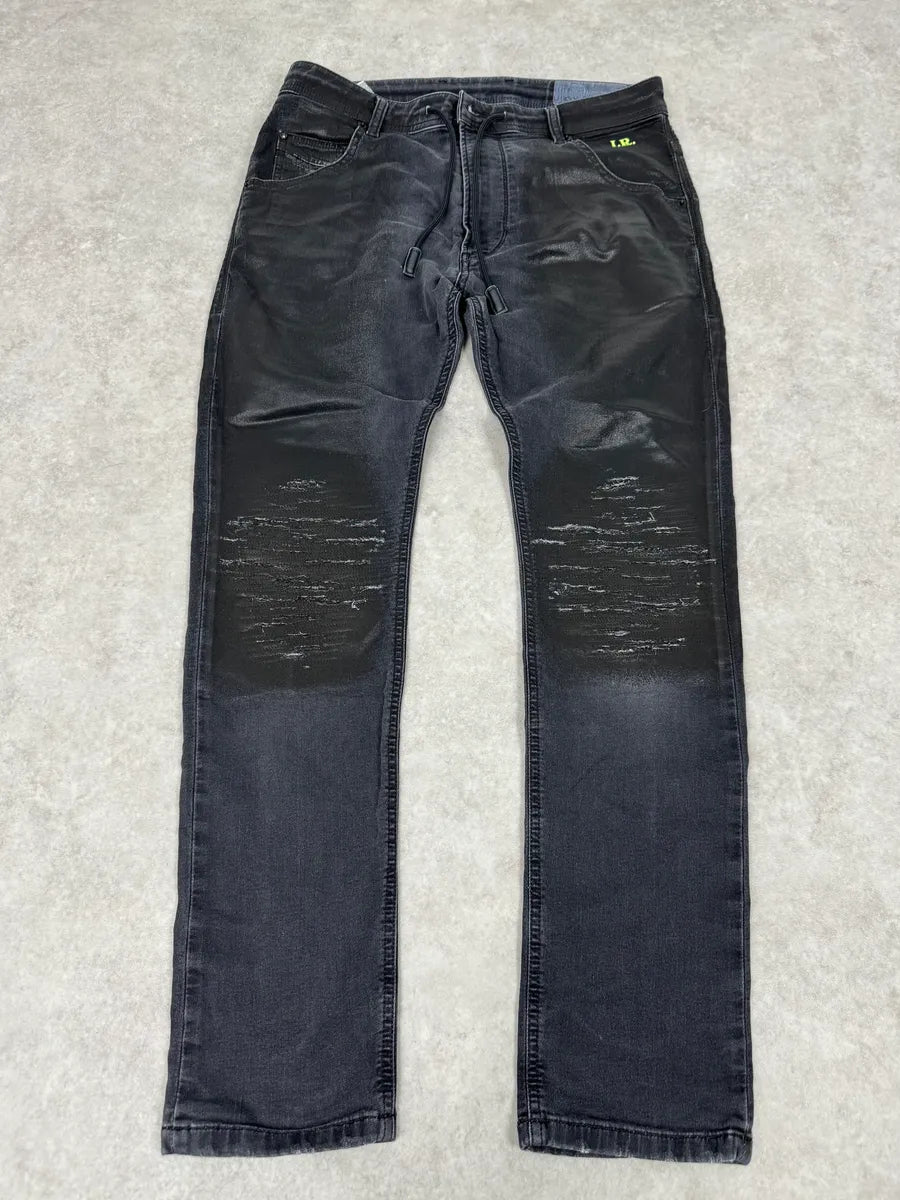 Diesel Black Gold Grey Distressed Denim Jeans tEmMwZQ 0