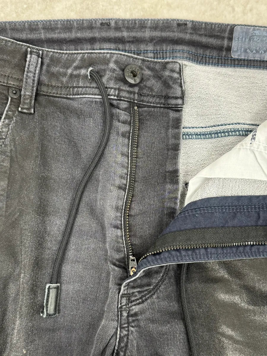 Diesel Black Gold Grey Distressed Denim Jeans tEmMwZQ 10