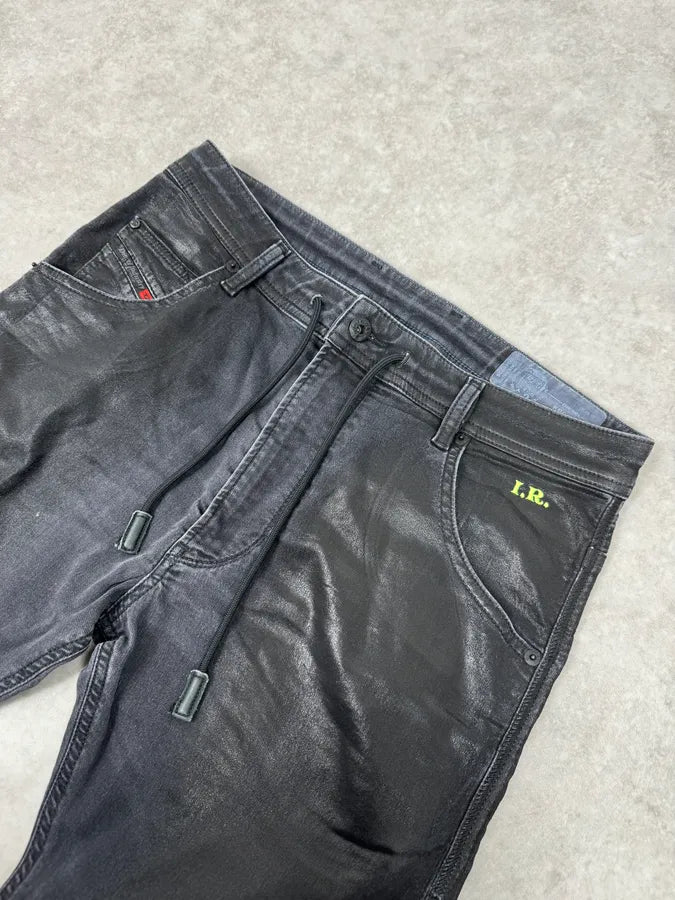 Diesel Black Gold Grey Distressed Denim Jeans tEmMwZQ 5