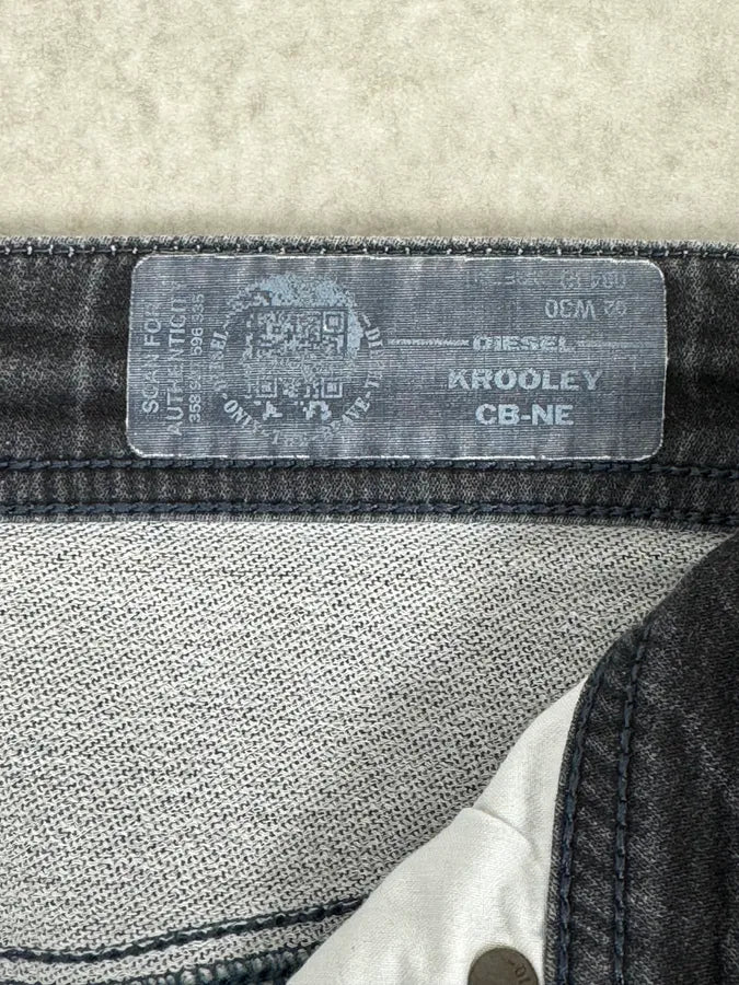 Diesel Black Gold Grey Distressed Denim Jeans tEmMwZQ 7