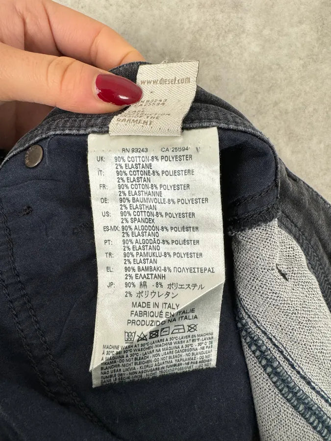 Diesel Black Gold Grey Distressed Denim Jeans tEmMwZQ 8