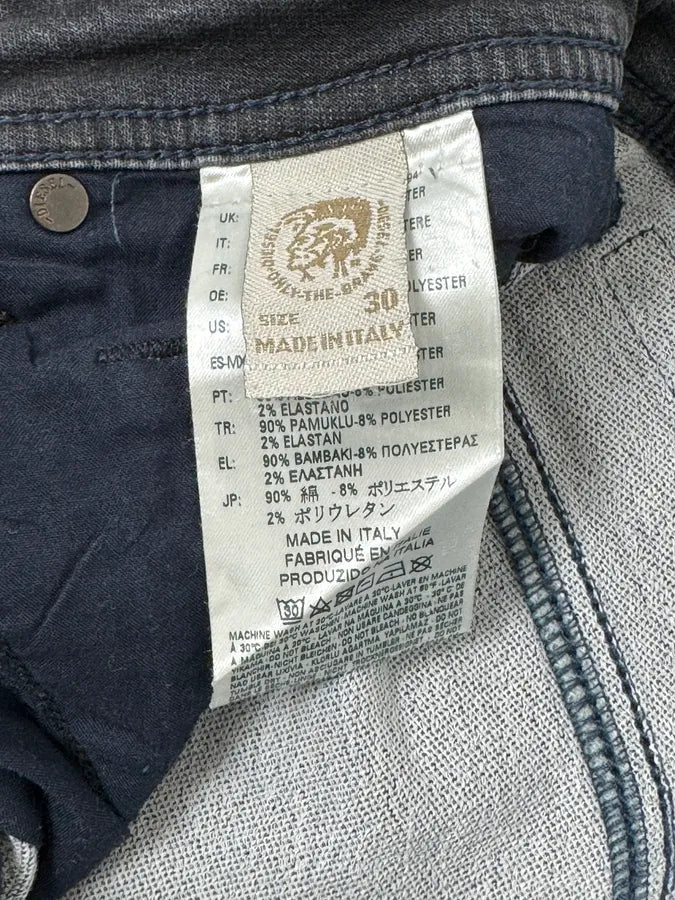 Diesel Black Gold Grey Distressed Denim Jeans tEmMwZQ 9