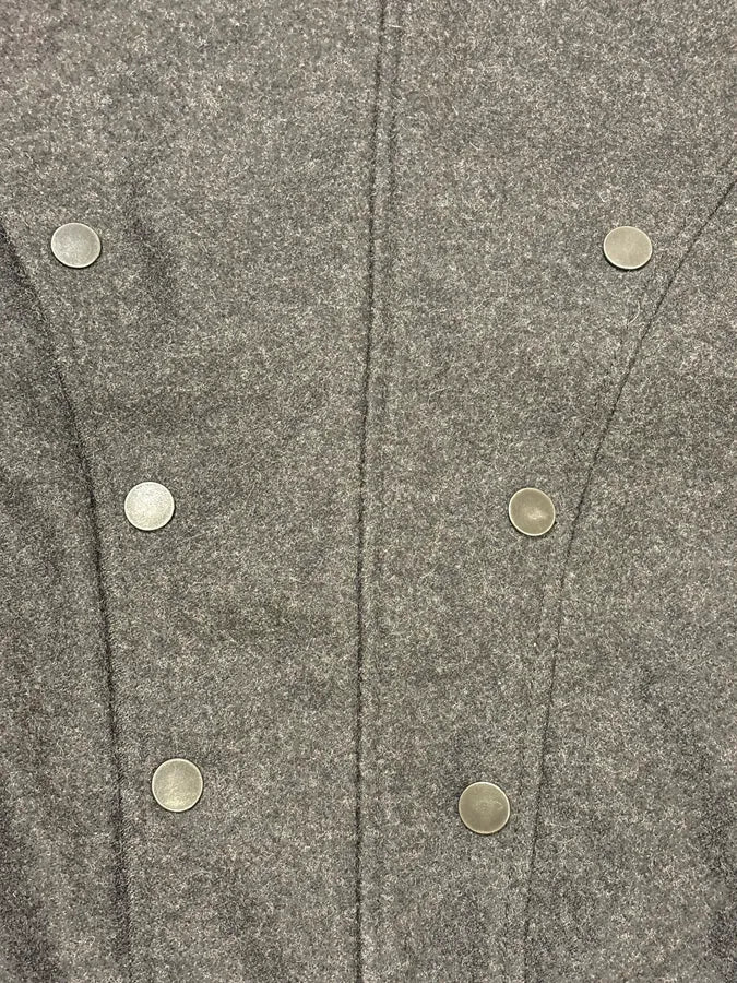 Diesel Black Gold Grey Wool Officer Buttoned Biker Jacket JwCBUsX 8