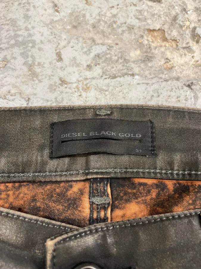 Diesel Black Gold Selvedge Slim Coated Denim (S) TMpLyOU 8