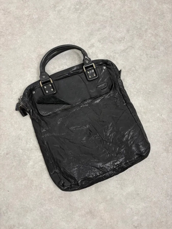Diesel Black Leather Avant-Garde Shoulder Bag lXcMFhe 4