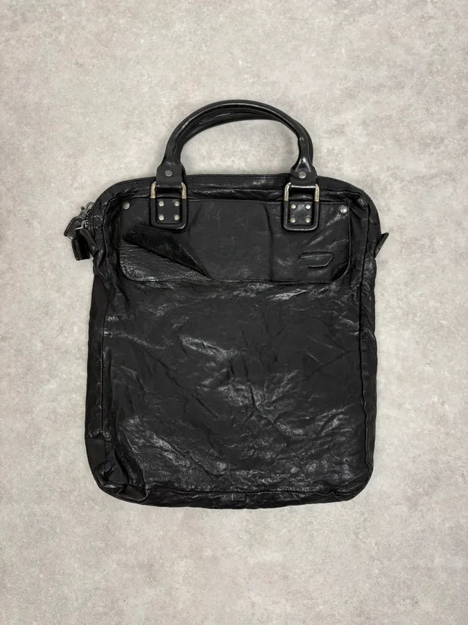 Diesel Black Leather Avant-Garde Shoulder Bag lXcMFhe 3