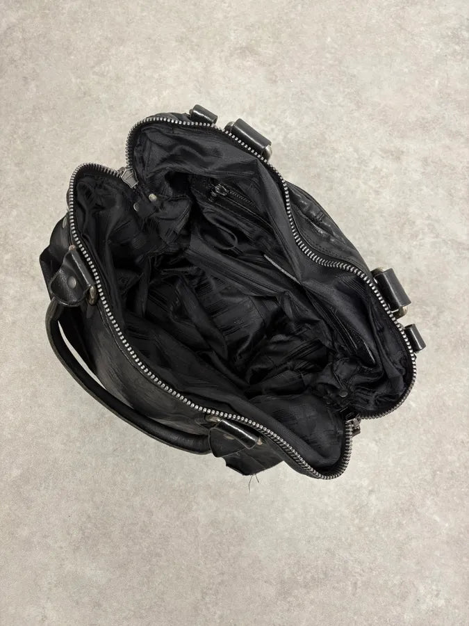 Diesel Black Leather Avant-Garde Shoulder Bag lXcMFhe 10