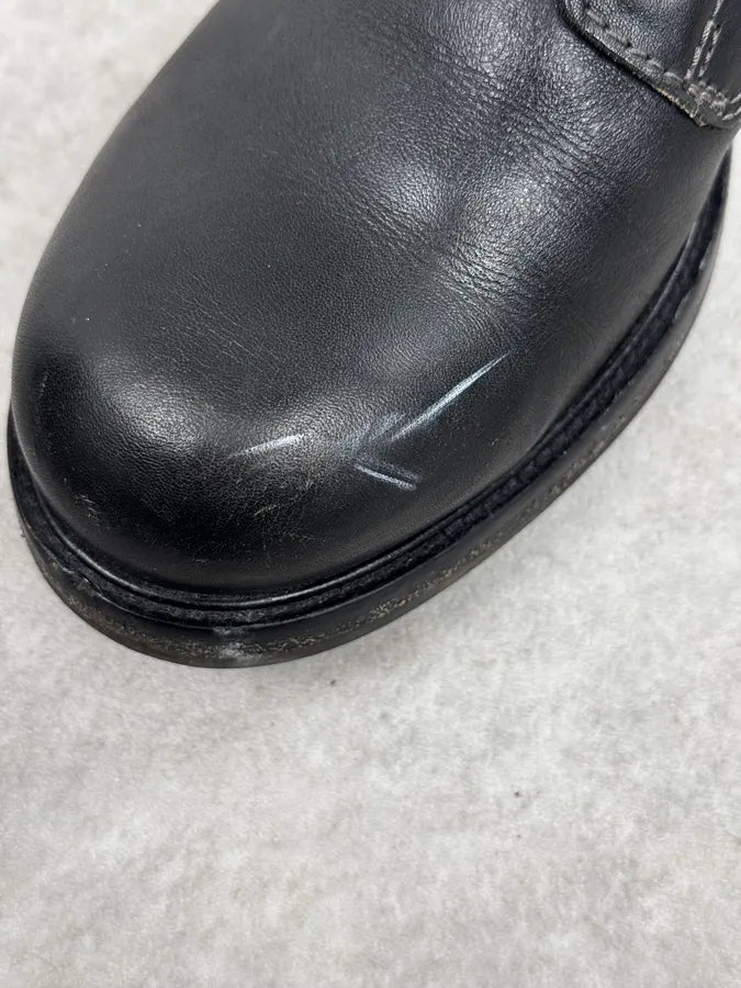 Diesel Black Minimalist Biker Leather Boots xNJxqsu 5