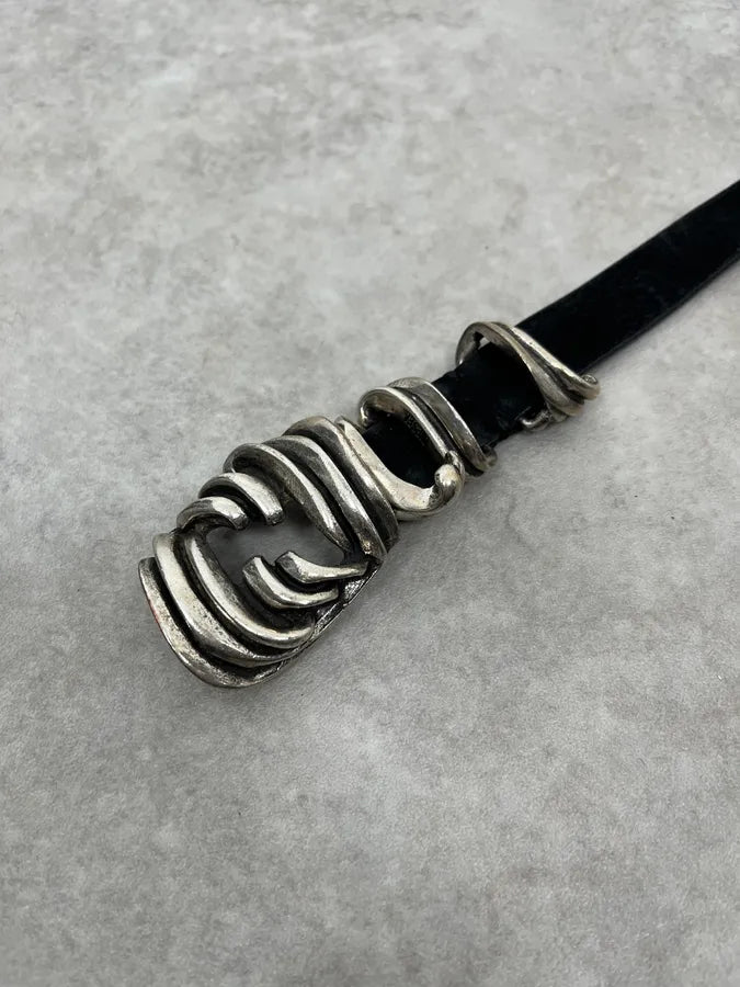 Diesel Black Minimalist Contemporary Leather Belt EtTNNve 4