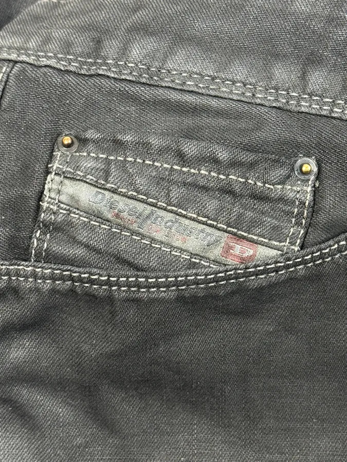 Diesel Black Obscure Slim Denim Jeans RCJWmfq 10