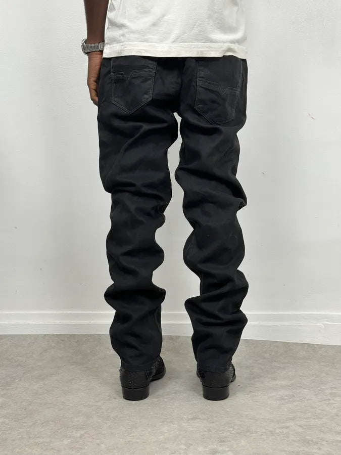Diesel Black Obscure Slim Denim Jeans RCJWmfq 3