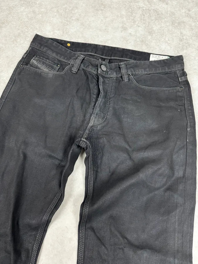 Diesel Black Obscure Slim Denim Jeans RCJWmfq 5