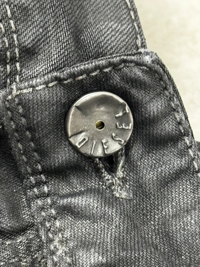 Diesel Black Obscure Slim Denim Jeans RCJWmfq 12