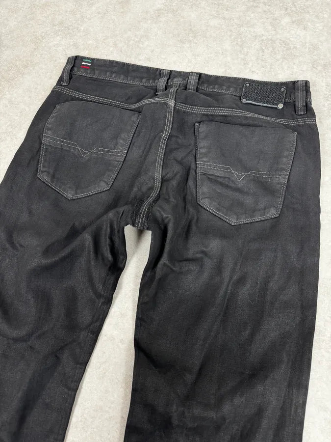 Diesel Black Obscure Slim Denim Jeans RCJWmfq 6