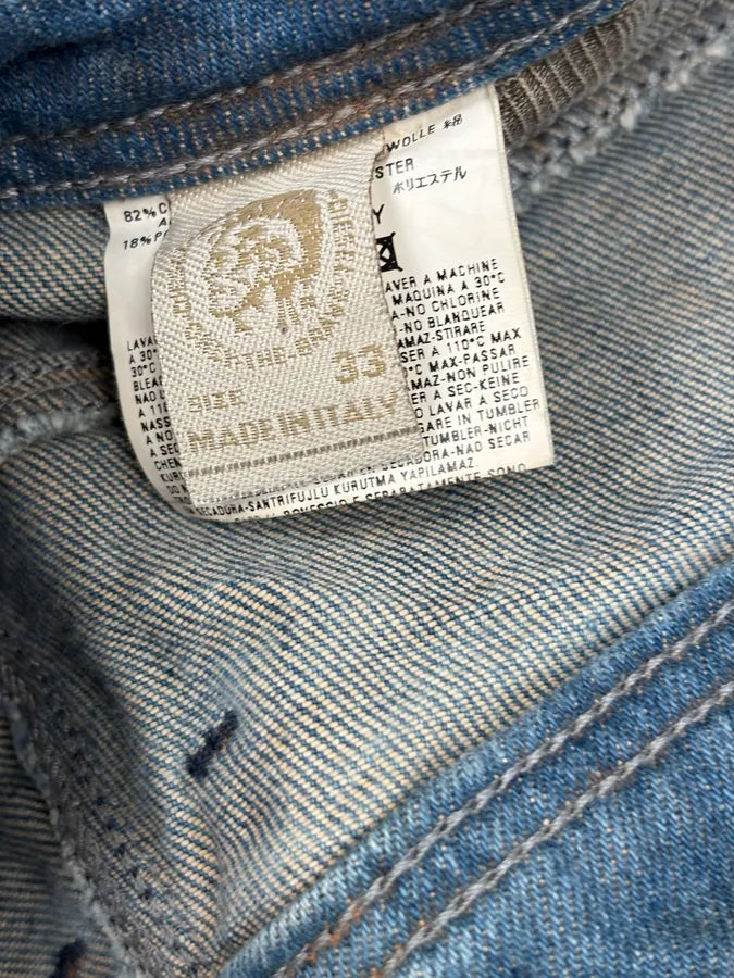 Diesel Abstract Painted Denim Blue Jeans kpTqoyq 8