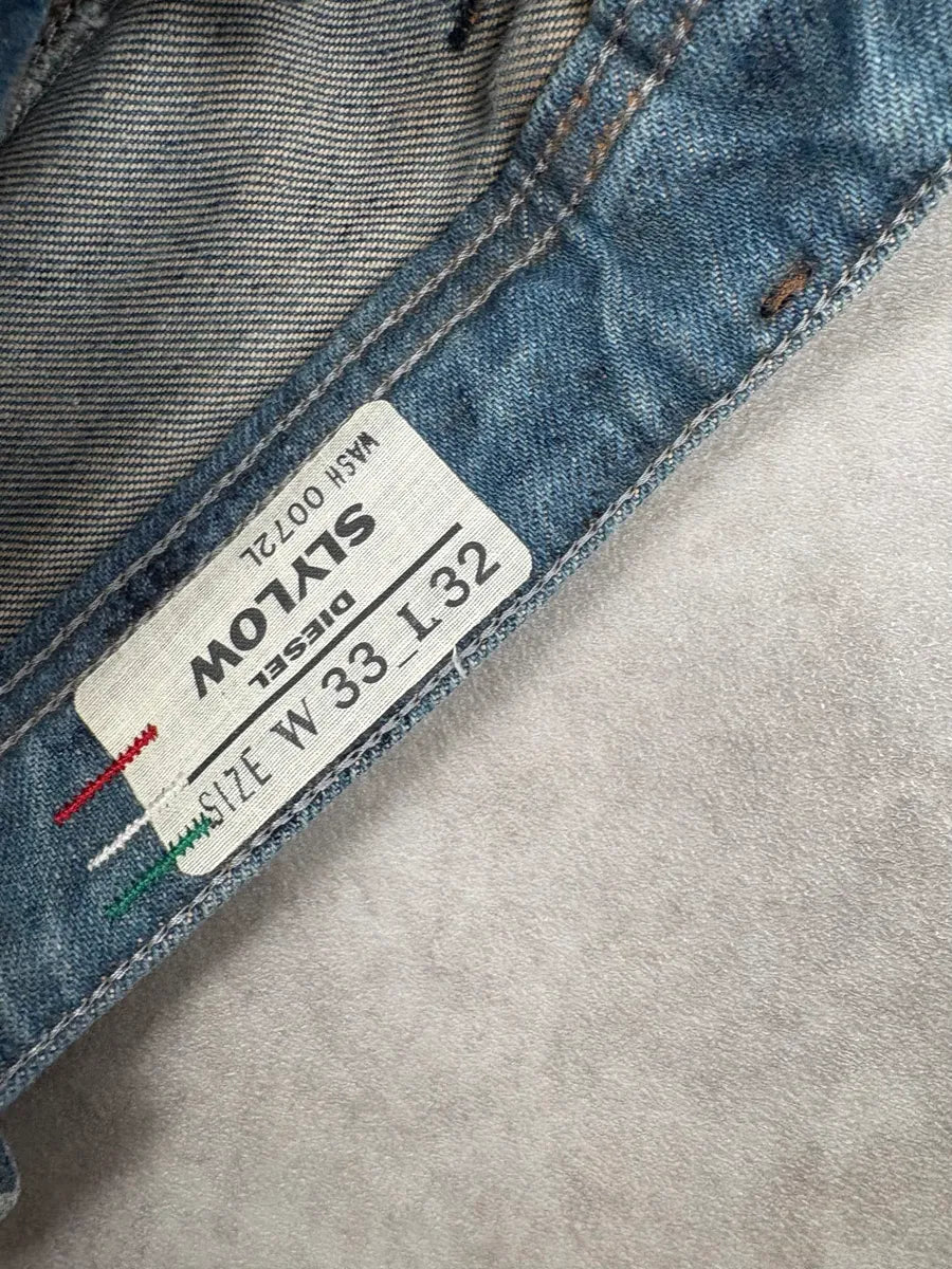 Diesel Abstract Painted Denim Blue Jeans kpTqoyq 7
