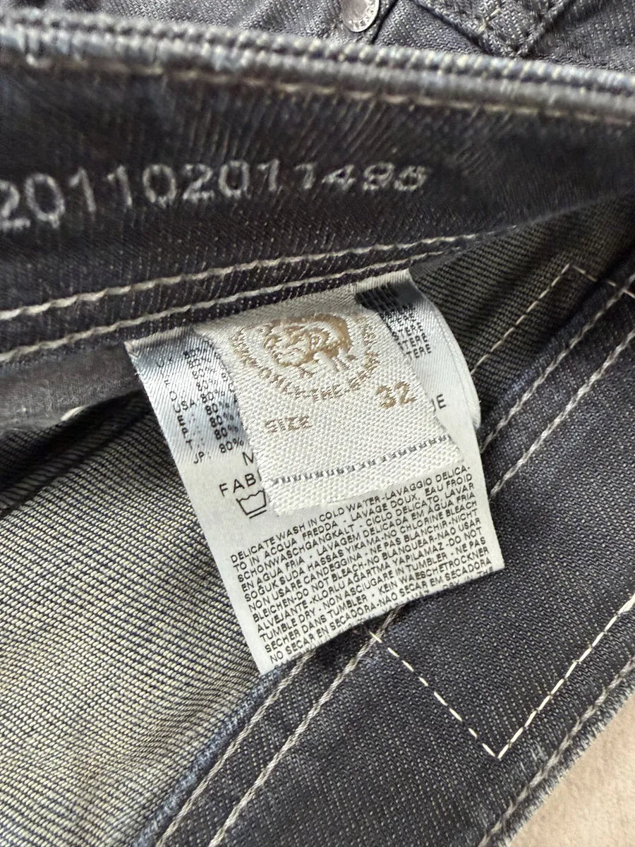 Diesel Black Stretch Biker Denim Jeans YZkOuYq 10