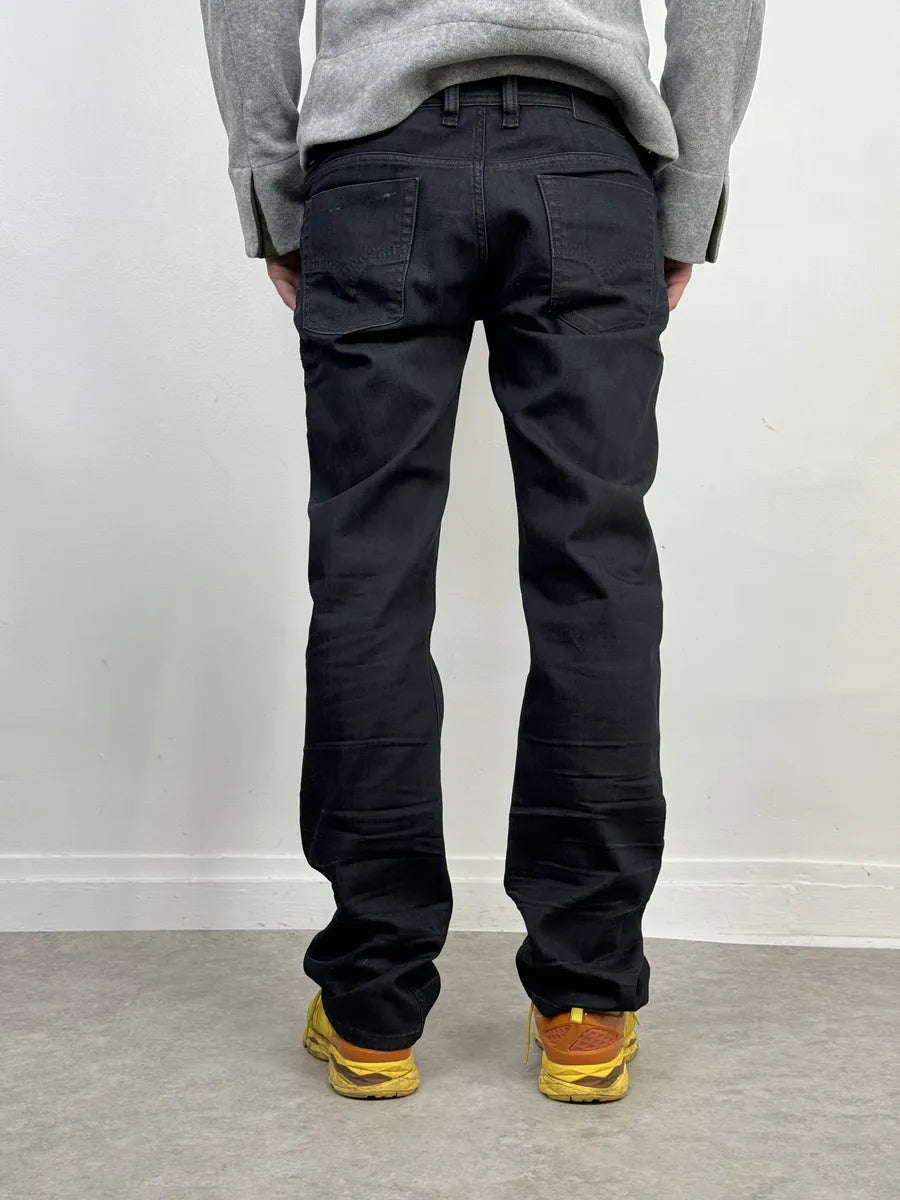Diesel Black Stretch Biker Denim Jeans YZkOuYq 4