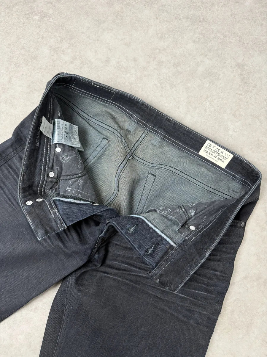 Diesel Black Stretch Biker Denim Jeans YZkOuYq 9