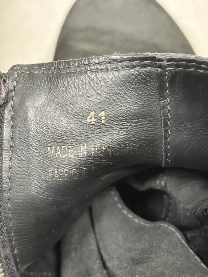 Diesel Black Suede Eroded Biker Leather Boots yUKQYmI 8