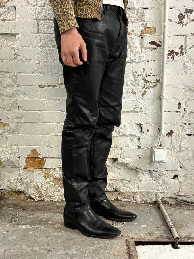 Diesel Black Waxed Avant Garde Slim Denim Jeans ggJWncZ 2