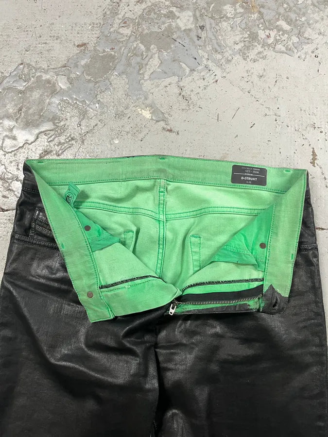 Diesel Black Waxed Avant Garde Slim Denim Jeans ggJWncZ 4